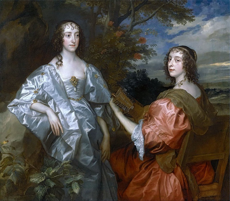 Katherine, Countess of Chesterfield, and Lucy, Countess of Huntingdon. Anthony Van Dyck