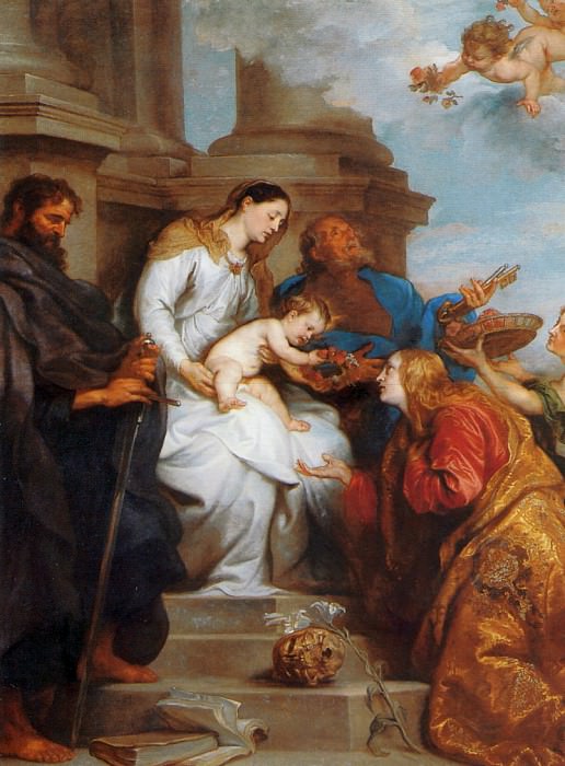 Maria and child and Saints. Anthony Van Dyck