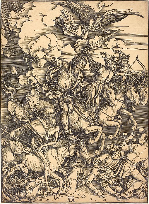 The Four Horsemen of the Apocalypse. Durer Engravings