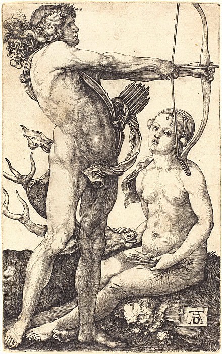 Apollo and Diana. Durer Engravings
