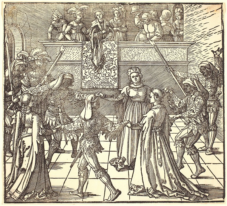 Dance in masks and torches Probably. Durer Engravings