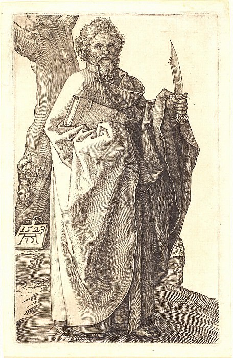 The Holy Apostle Bartholomew. Durer Engravings