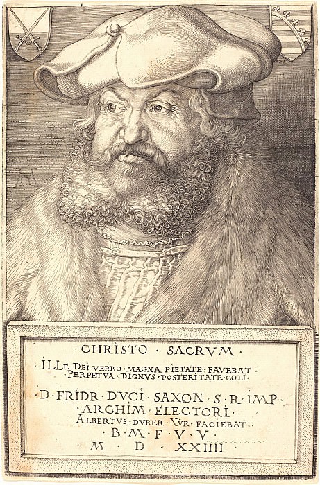 Frederick the Wise, Elector of Saxony. Durer Engravings