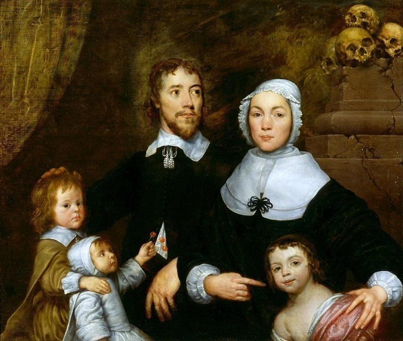 Portrait of a Family, Probably that of Richard Streatfeild. William Charles Thomas Dobson