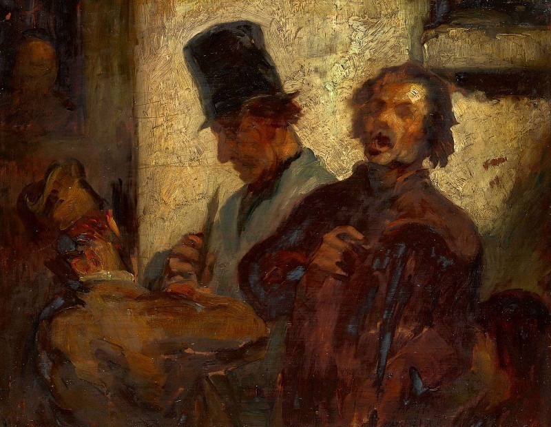 Street Musicians. Honore Daumier