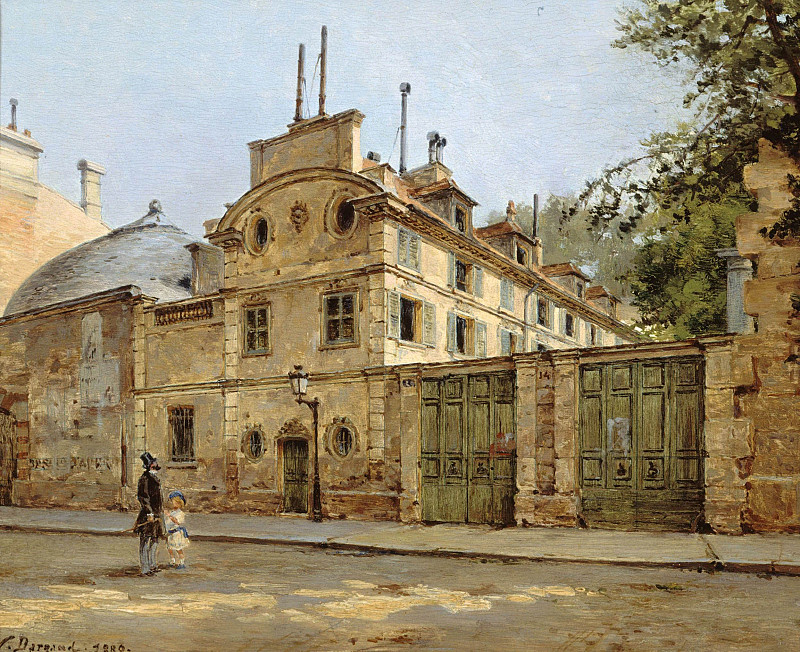 Hôtel de Balzac. Entrance and facade on rue Fortunée, now rue Balzac; Hôtel de Balzac. Entrée et façade sur la rue Fortunée, aujourd’hui rue Balzac. Victor Dargaud