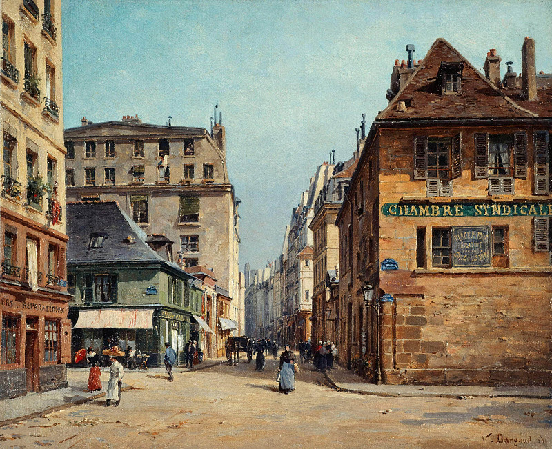 Saint-Paul Street; La Rue Saint-Paul. Victor Dargaud