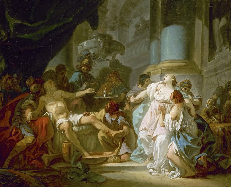 The Death of Seneca. Jacques-Louis David