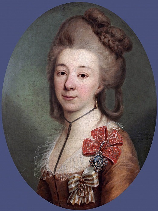 Portrait of Elizabeth Alexandrovna Palmenbach. Joseph-Friedrich-August Darbes