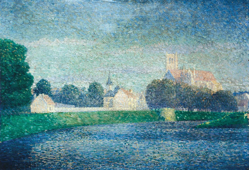Morning On The Marne At Meaux. Albert Dubois-Pillet