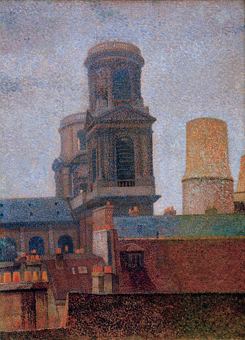 The Towers - Saint-Sulpice; Les Tours - Saint-sulpice. Albert Dubois-Pillet