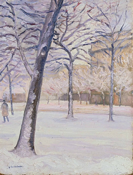 Le Puy in Winter; Le Puy En Hiver. Albert Dubois-Pillet