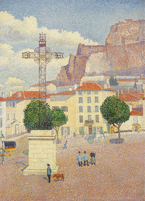 Le Puy, Square under the Sun. Albert Dubois-Pillet