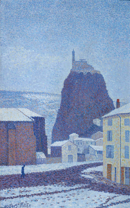 Saint-Michel d’Aiguilhe under the snow. Albert Dubois-Pillet