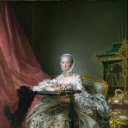 Мадам де Помпадур за рамкой для вышивания, Франсуа-Юбер Друэ