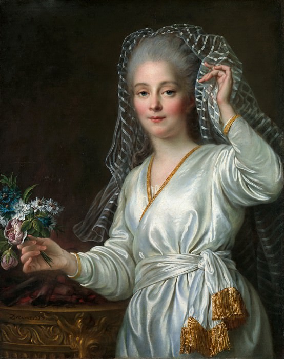 Portrait of a Young Woman as a Vestal Virgin. Francois-Hubert Drouais