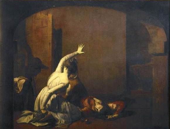 Romeo and Juliet: The Tomb Scene, Noise again! then I’ll be brief. Joseph Wright of Derby