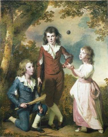 The Children of Hugh and Sarah Wood of Swanwick, Derbyshire. Joseph Wright of Derby