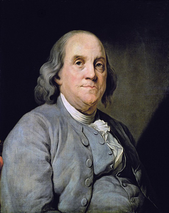 Portrait of Benjamin Franklin. Joseph Siffred Duplessis