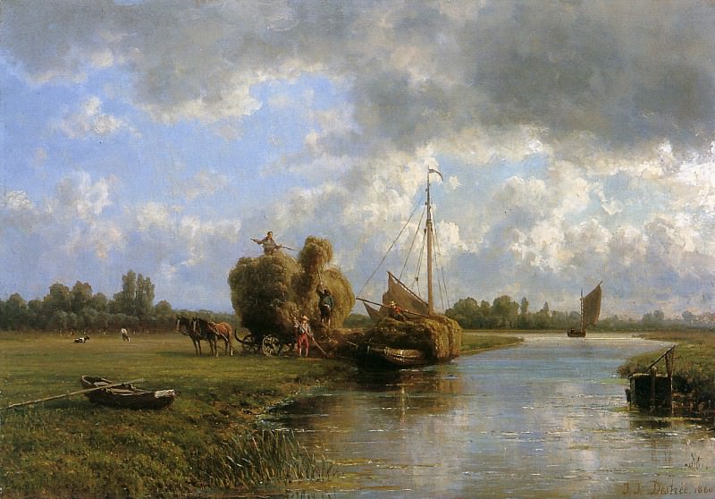 River landscape. Johannes Destree
