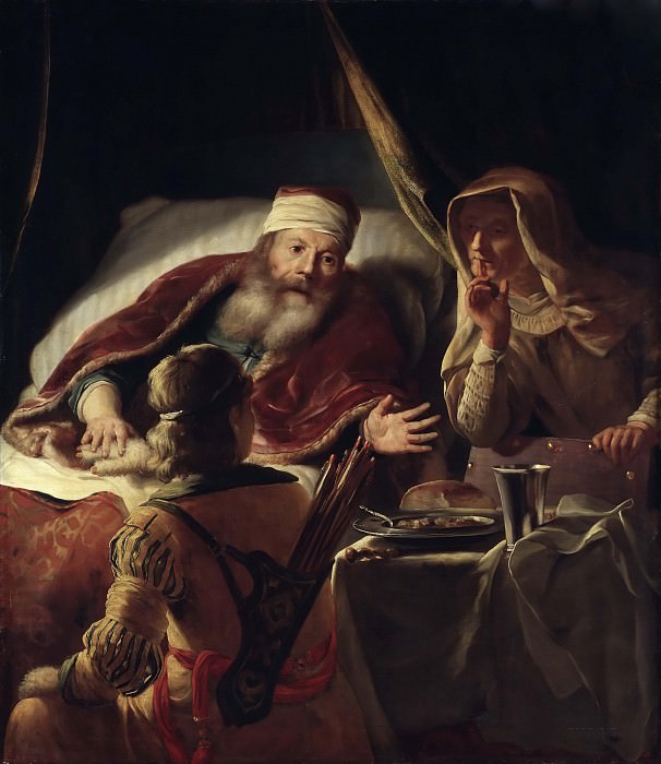 Isaac Blessing Jacob. Abraham van Dijck