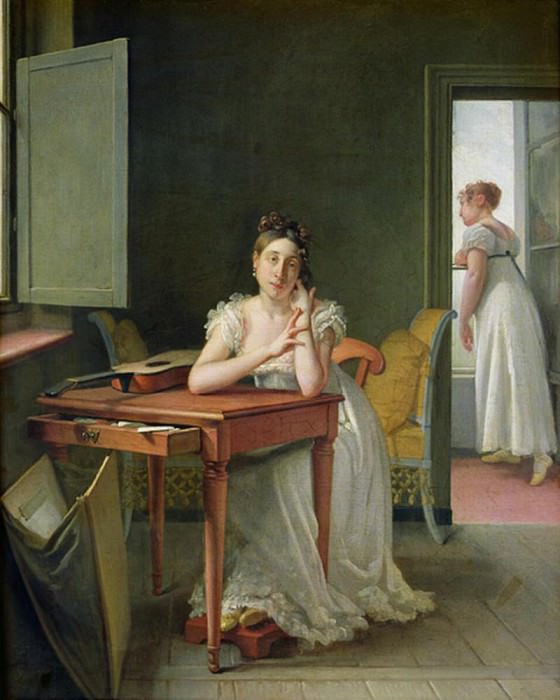 Portrait of Marceline Desbordes-Valmore (1786-1859). Martin Drolling
