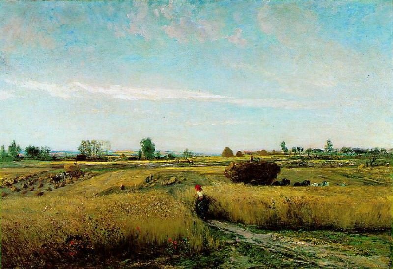 1851 Harvest. Charles-Francois Daubigny