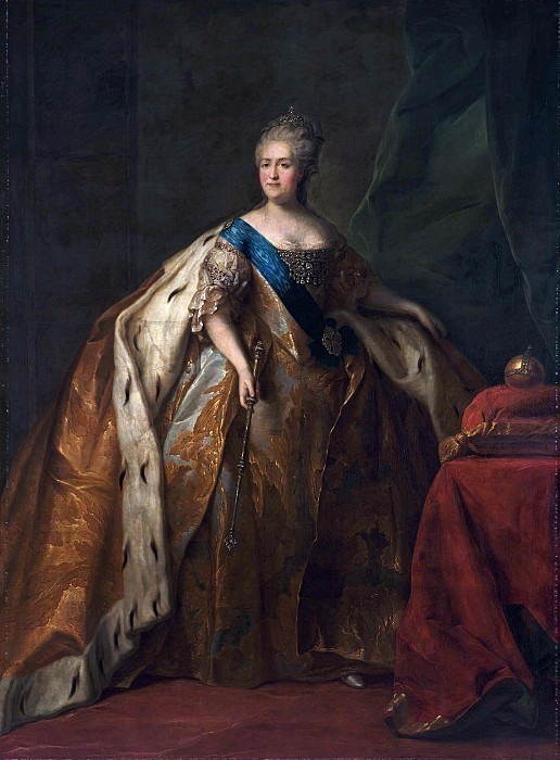 Portrait of Empress Catherine II. Peter Semenovich Drozhdin