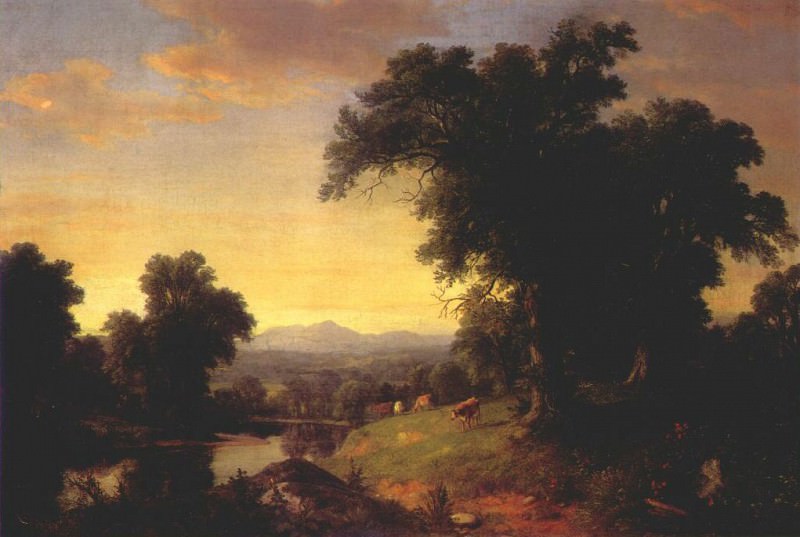 a pastoral scene 1858. Asher Brown Durand