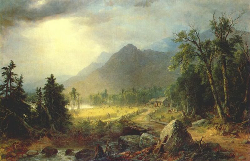 the first harvest in the wilderness 1855. Asher Brown Durand