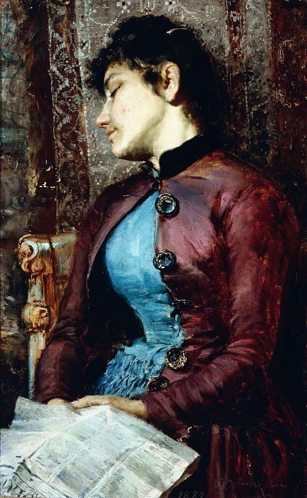 Portrait of the sister. Francesco Domenighini