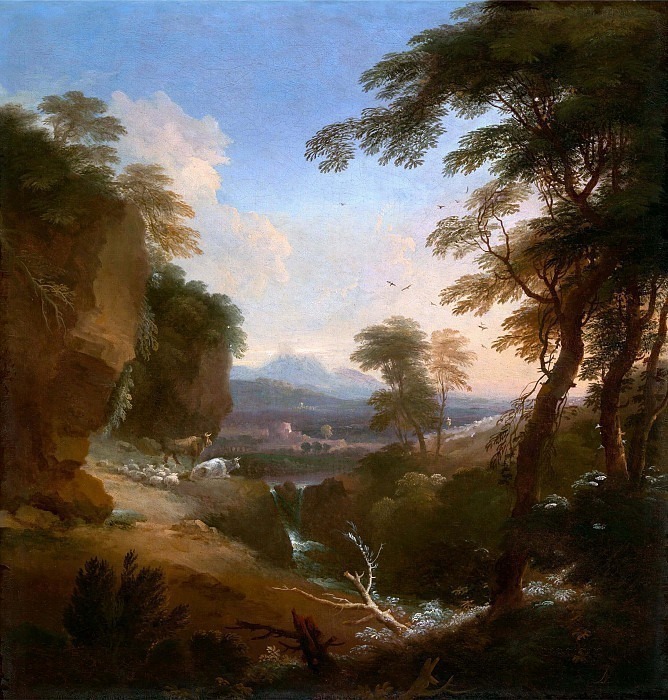 Landscape with Distant Mountains. Adriaen van Diest