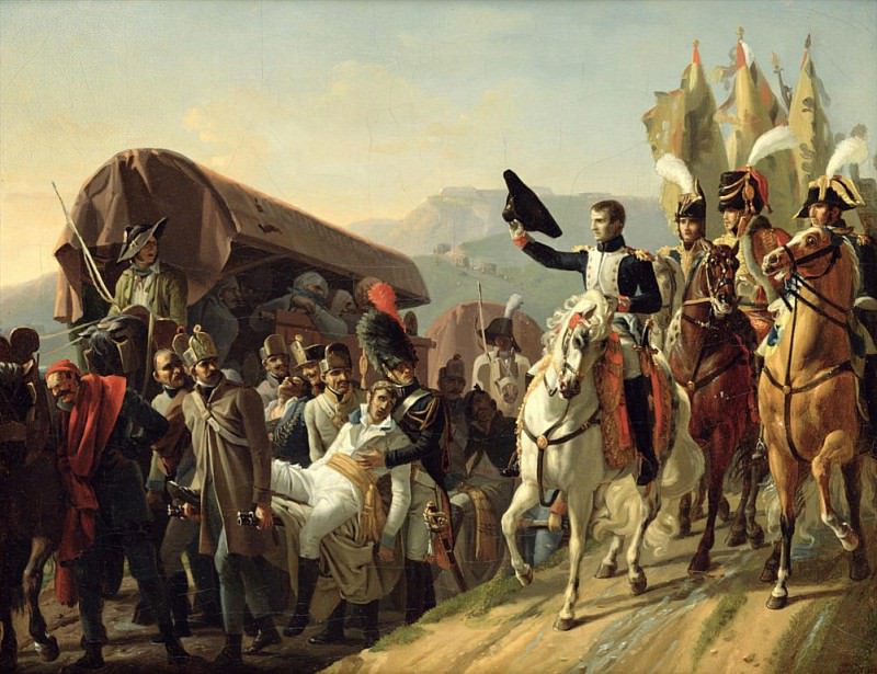 Napoleon Pays Homage to the Courage of the Wounded