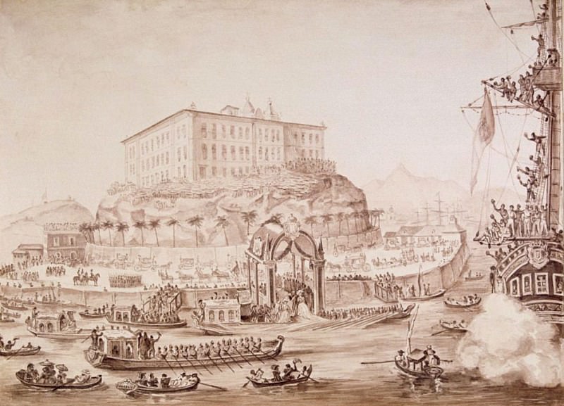 The Disembarking of Princess Leopoldine. Jean Baptiste Debret