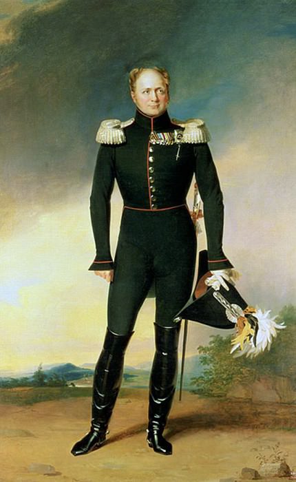 Portrait of Emperor Alexander I (1777-1825). George Dawe