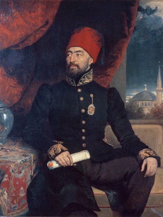 Portrait of a dignitary in Turkish costume. George Dawe