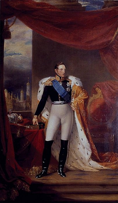 Portrait of Tsar Nicholas I of Russia. George Dawe