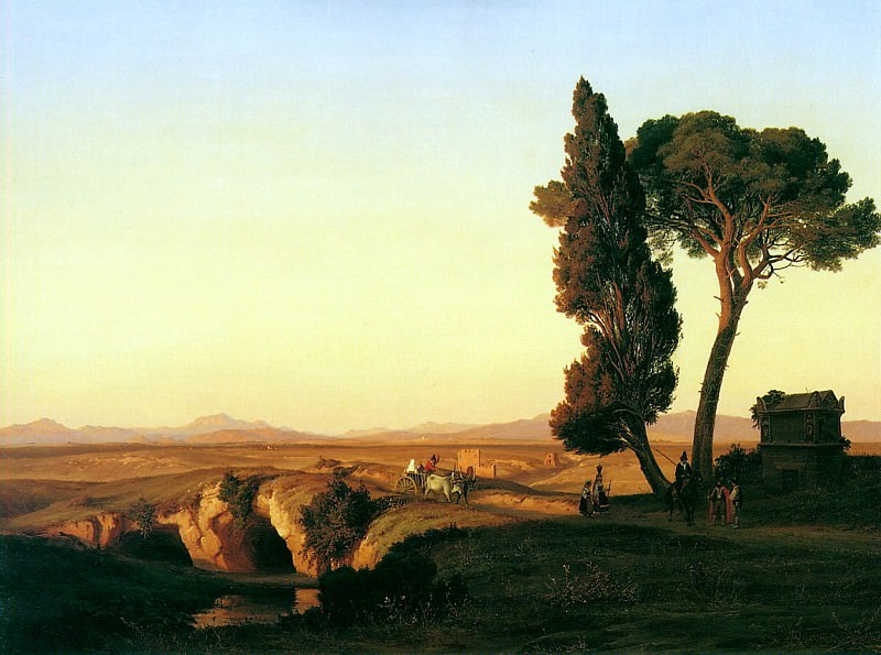 Пейзаж близ Рима. Пьер Дюбурк