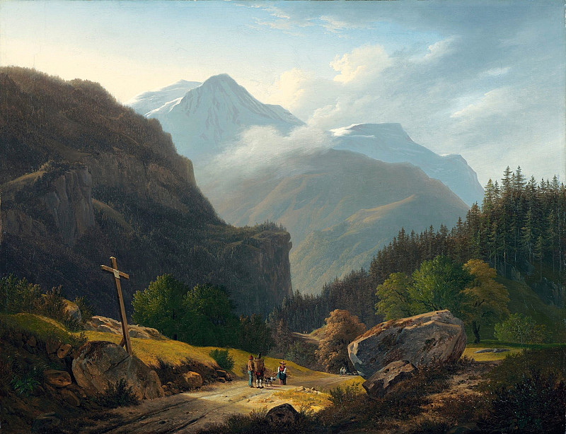 Figures With Montains. Francois Diday