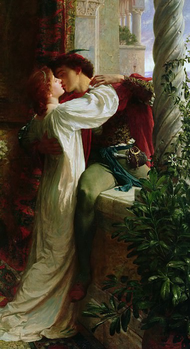 Romeo and Juliet (detail). Sir Frank Bernard Dicksee