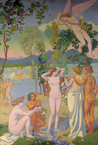 Panel 1. Eros is Struck by Psyches Beauty, 1908, Erem. Maurice Denis