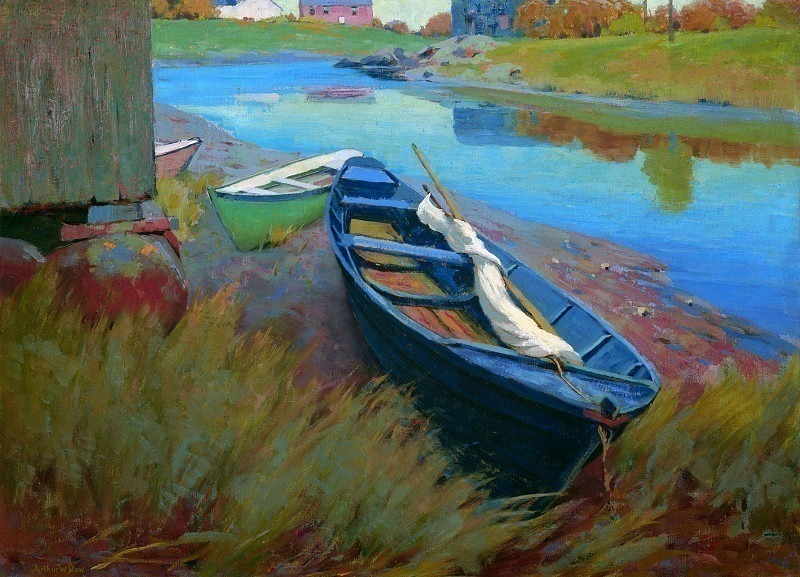 Boats at Rest. Arthur Wesley Dow