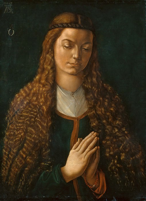Портрет женщины с распущенными волосами. Альбрехт Дюрер