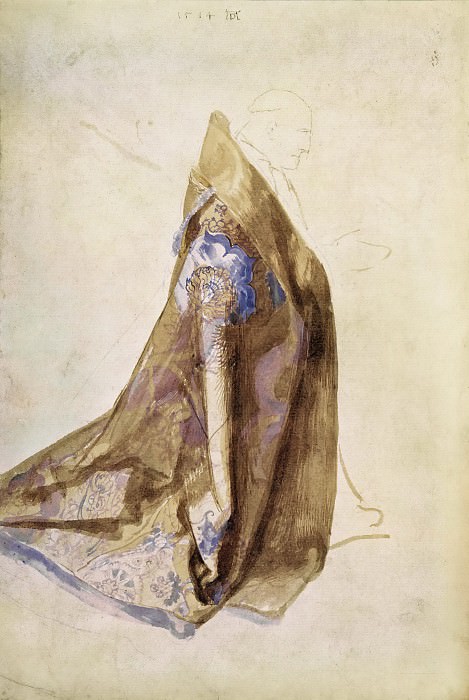 Study for the Robe of Pope Julius II for the „Feast of the Rose Garlands“. Albrecht Dürer