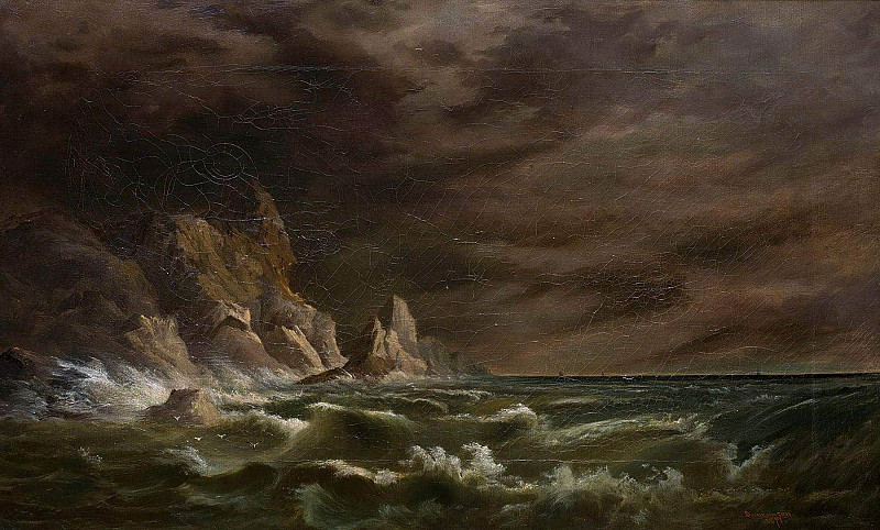 Storm Off the Irish Coast. Robert Seldon (Scott) Duncanson