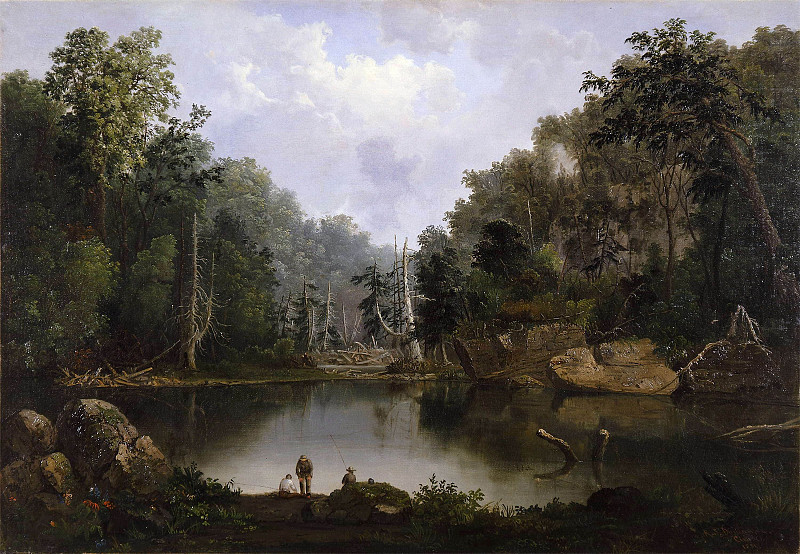 Blue Hole, Flood Waters, Little Miami River. Robert Seldon (Scott) Duncanson