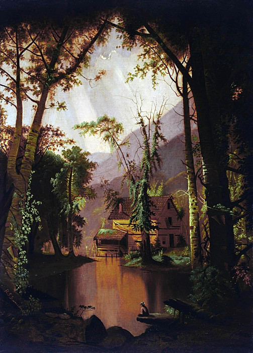 Abandoned Cottage Scene. Robert Seldon (Scott) Duncanson