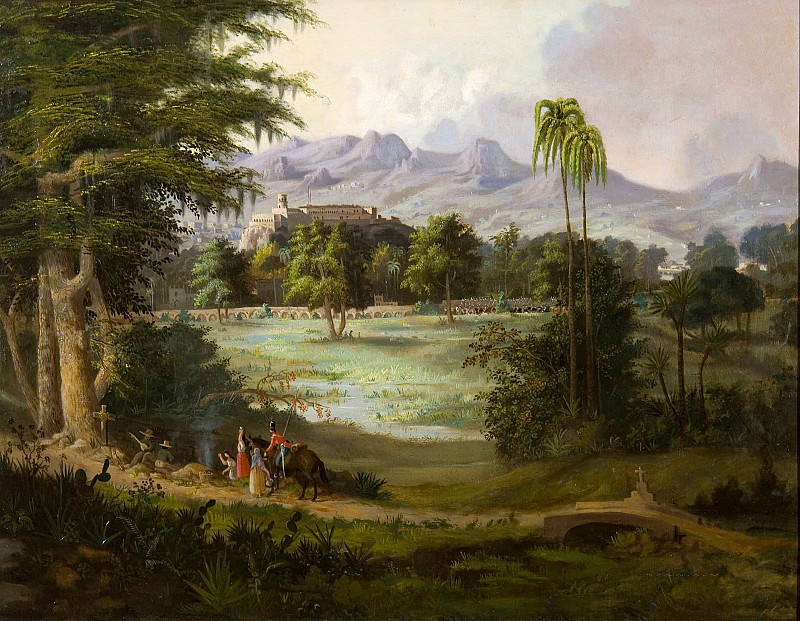 Chapultpec Castle. Robert Seldon (Scott) Duncanson