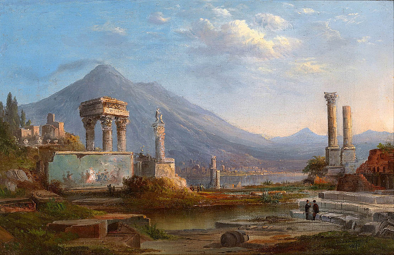 Vesuvius and Pompeii. Robert Seldon (Scott) Duncanson