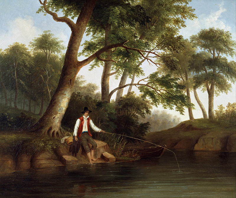 Man Fishing. Robert Seldon (Scott) Duncanson